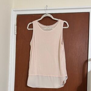 LOFT Light Pink Sleeveless Tank Top